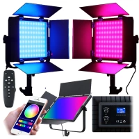 Lampa Studyjna Fotograficzna Video RGB LED 50W Pilot Aplikacja Tryby